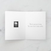 教会の窓から見た田園風景のパパ カード (内部)