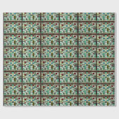 教会の窓ガラス ラッピングペーパー (フラット)