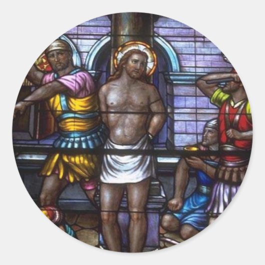 教会の窓050 ラウンドシール (正面)