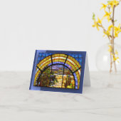 教会の窓 カード (黄色い花)