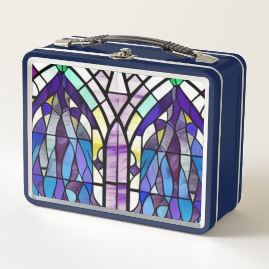 教会の窓 メタルランチボックス (正面)