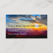 教会の組み合わせ祈りの言葉と名刺 名刺 (正面)