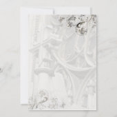 教会の結婚式 招待状 テンプレート (裏面)