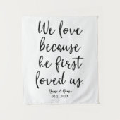 教会の結婚式 装飾 背景 式場 タペストリー (正面)