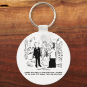教会の結婚牧師が弁護士にノーと言う キーホルダー (正面)