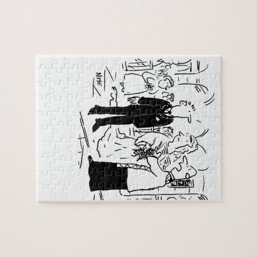 教会の結婚牧師が弁護士にノーと言う ジグソーパズル (横)