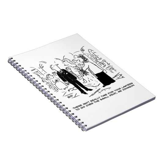 教会の結婚牧師が弁護士にノーと言う ノートブック (右側)