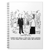 教会の結婚牧師が弁護士にノーと言う ノートブック (正面)