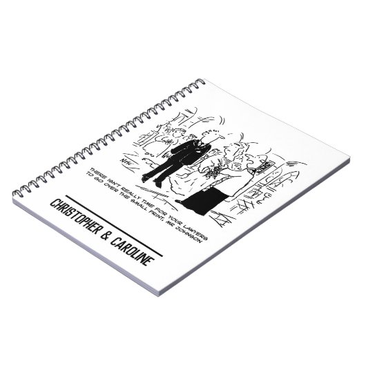 教会の結婚牧師が弁護士にノーと言う ノートブック (左側)