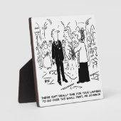 教会の結婚牧師が弁護士にノーと言う フォトプラーク (正面)