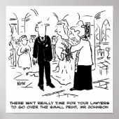 教会の結婚牧師が弁護士にノーと言う ポスター (正面)