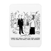 教会の結婚牧師が弁護士にノーと言う マグネット (縦)