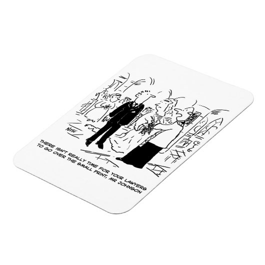 教会の結婚牧師が弁護士にノーと言う マグネット (左側)