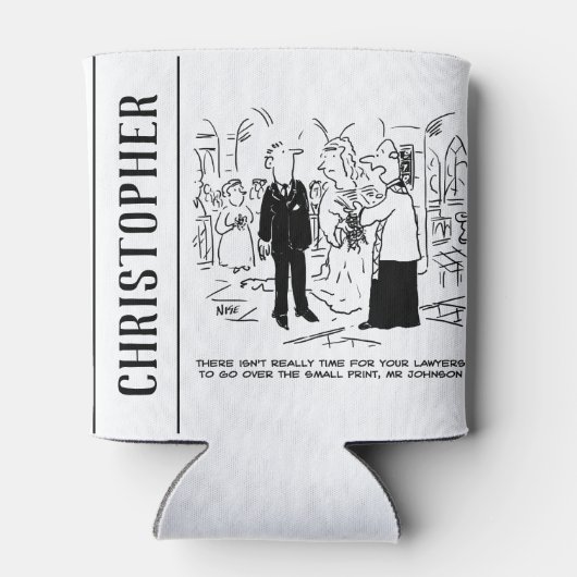 教会の結婚牧師が弁護士にノーと言う 缶クーラー (裏面)