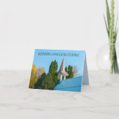 教会の結婚祝福結婚 カード (正面)