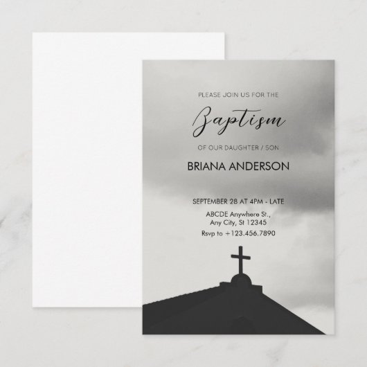 教会の美観 招待状 (正面/裏面)