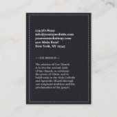 教会の聖クロスぽちゃぽちゃの名刺 名刺 (裏面)