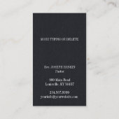 教会の聖十字社名刺 名刺 (裏面)