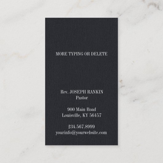 教会の聖十字社名刺 名刺 (裏面)