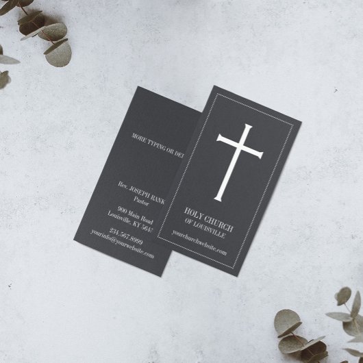 教会の聖十字社名刺 名刺