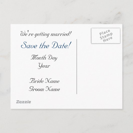 教会の虹の日付を保存 案内ポストカード (裏面)