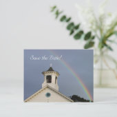 教会の虹の日付を保存 案内ポストカード (スタンド正面)