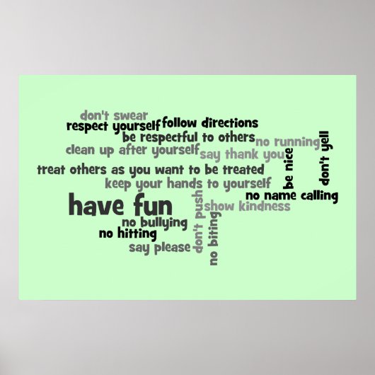 教会の規則 ポスター (正面)