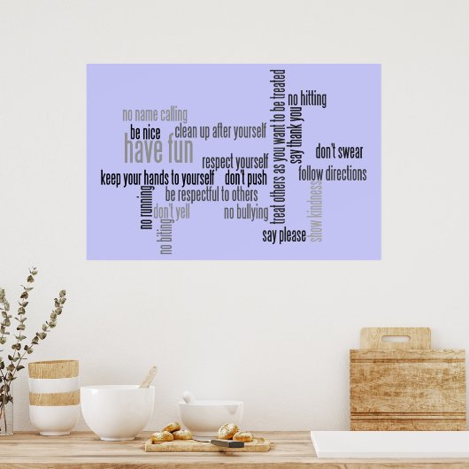 教会の規則 ポスター (キッチン)