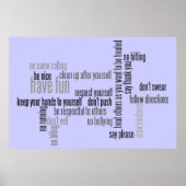 教会の規則 ポスター (正面)