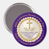 教会の記念日のための安い土産アイディア, マグネット (正面/裏面)