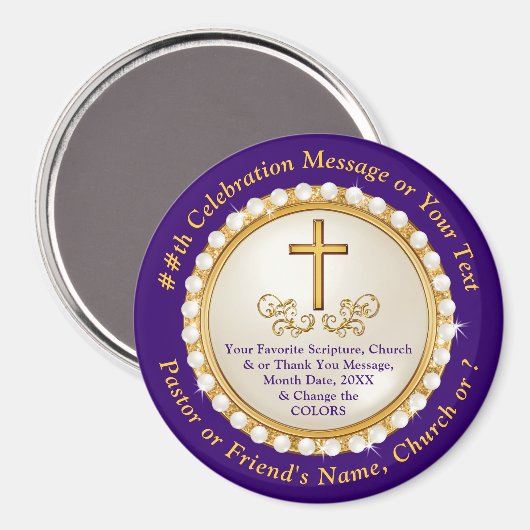 教会の記念日のための安い土産アイディア, マグネット (正面/裏面)