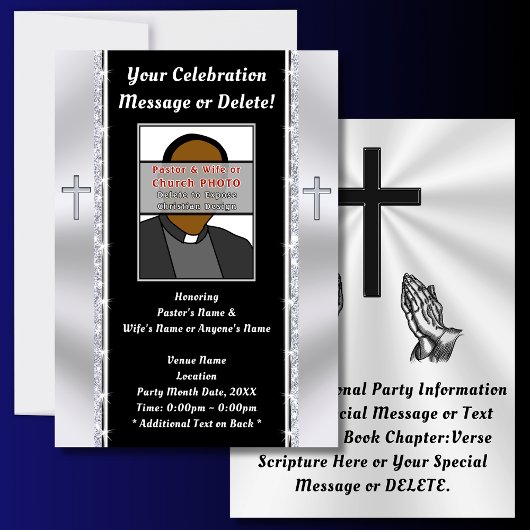 教会の記念日招待状カードANYお祝い 招待状