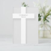 教会の調整モダン招待状クロス1 招待状 (スタンド正面)