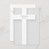 教会の調整モダン招待状クロス1 招待状 (正面/裏面)