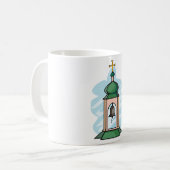 教会の鐘楼 コーヒーマグカップ (正面左)