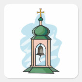 教会の鐘楼 スクエアシール (正面)