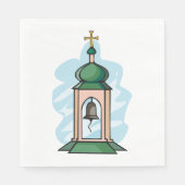 教会の鐘楼 スタンダードランチョンナプキン (正面)