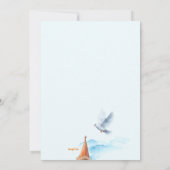 教会の鐘楼 牧師 奉献 招待状 (裏面)