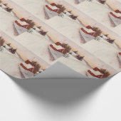 教会の雪の冬 ラッピングペーパー (角)