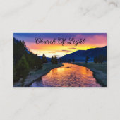 教会の風光明媚な信仰に基づく名刺 名刺 (正面)