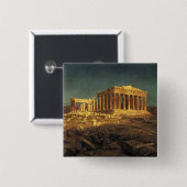 教会の「パルテノン神殿」ボタン 缶バッジ (正面&裏面)