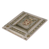 教会のsoffitからのMediciの紋章付き外衣、 タイル (側面)