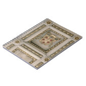 教会のsoffitからのMediciの紋章付き外衣、 ノートブック (左側)