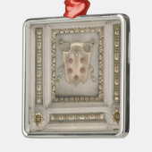 教会のsoffitからのMediciの紋章付き外衣、 メタルオーナメント (左)