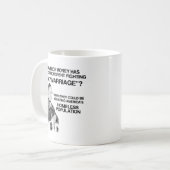 教会はゲイMと闘うためにいくら使ったか コーヒーマグカップ (正面左)