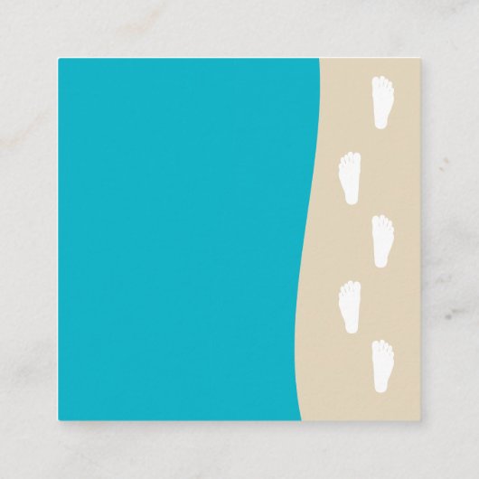 教会は提示カードを信じます スクエア名刺 (裏面)