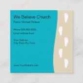 教会は提示カードを信じます スクエア名刺 (正面)