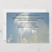 教会への招待を教区新参者 案内状 (正面)