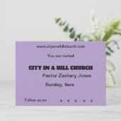 教会への招待状 招待状 (スタンド正面)