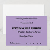 教会への招待状 招待状 (正面/裏面)